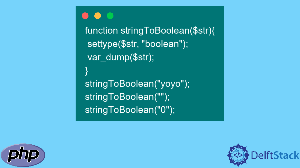 convert boolean to string php